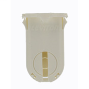 Fluorescent lampholder, T8/12 (G13 base), medium bi-pin, non-shunted, turn type with lamp lock, tall height, (30MM) lamp center 660W-600V. UL and CSA, snap-in with post mounted, bottom load. PKD 1/Polybag, 5/Master carton