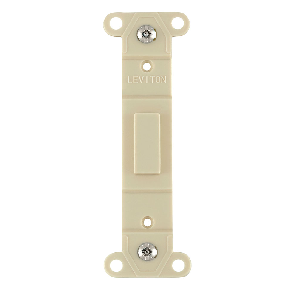 Blank insert for Toggle switch with-two mounting screws. Light Almond.