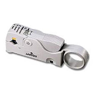 Product image for Leviton C5914 Coaxial Cable Stripping Tool