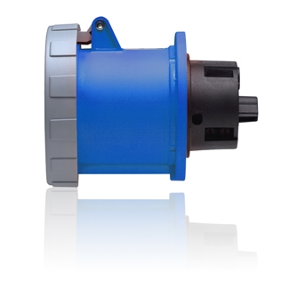 Leviton 360R6W 250 Volt 60 Amp 2-Pole 3-Wire Blue Resin 357 IP67 IEC Pin and Sleeve Receptacle Leviton 360R6W 250 Volt 60 Amp 2-Pole 3-Wire Blue Resin 357 IP67 IEC Pin and Sleeve Receptacle