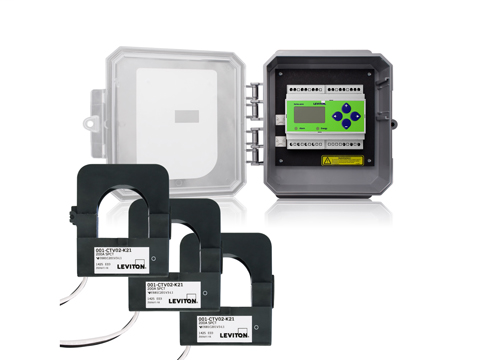 Outdoor Series 4000 Universal Voltage 3-phase 3W/4W Modbus Meter Kits 200A Split Core CTs Included in NEMA 4X Enclosure