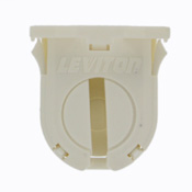 Fluorescent lampholder, dedicated T8, 16MM lamp center, small bi-pin, non-shunted, turn type with lamp lock, 660W-600V. UL and CSA. Snap-in with no post mounted. Bottom load. COF white. Packaged 1/polybag, 5/master carton.