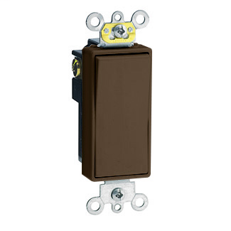 Leviton 5624-2 20 Amp 120/277 Volt Decora Plus Rocker 4-Way Commercial Spec Grade Self Grounding Brown AC Quiet Switch Leviton 5624-2 20 Amp 120/277 Volt Decora Plus Rocker 4-Way Commercial Spec Grade Self Grounding Brown AC Quiet Switch