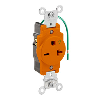 LEV 5461-IG 20A 250V IG SINGLE RECP LEV 5461-IG 20A 250V IG SINGLE RECP