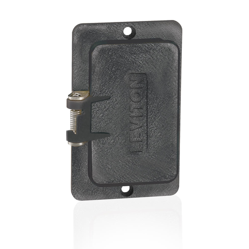 Coverplate, Standard, Single-Gang, Flip-Lid, Thermoplastic, Weather-Resistant, GFCI/decora® Receptacles - Black