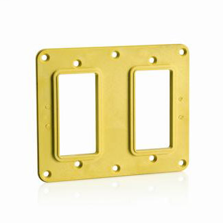 LEV 3251-Y 2G 2DECORA COVER PLATE LEV 3251-Y 2G 2DECORA COVER PLATE