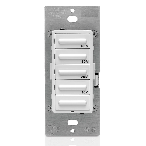 Decora Preset Resistive/Inductive 60 Minute Countdown Timer, White, Ivory, Light Almond