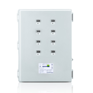 Large Mini Meter MMU, 120/208V 3P/4W REF VOLTAGE, 8 Dual Element Meters, NEMA 4X, Current Transformers Not Included.