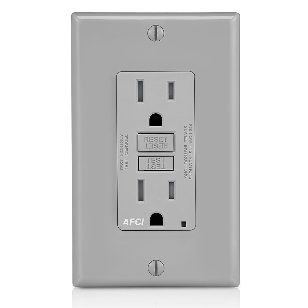LEV AFTR1-GY GY AFCI 15A125V LEV AFTR1-GY GY AFCI 15A125V