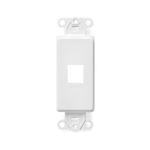 QuickPort Decora Insert, 1-Port, White