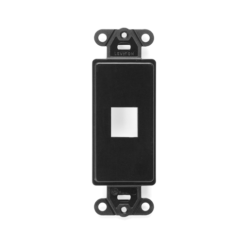 QuickPort Decora Insert, 1-Port, Black