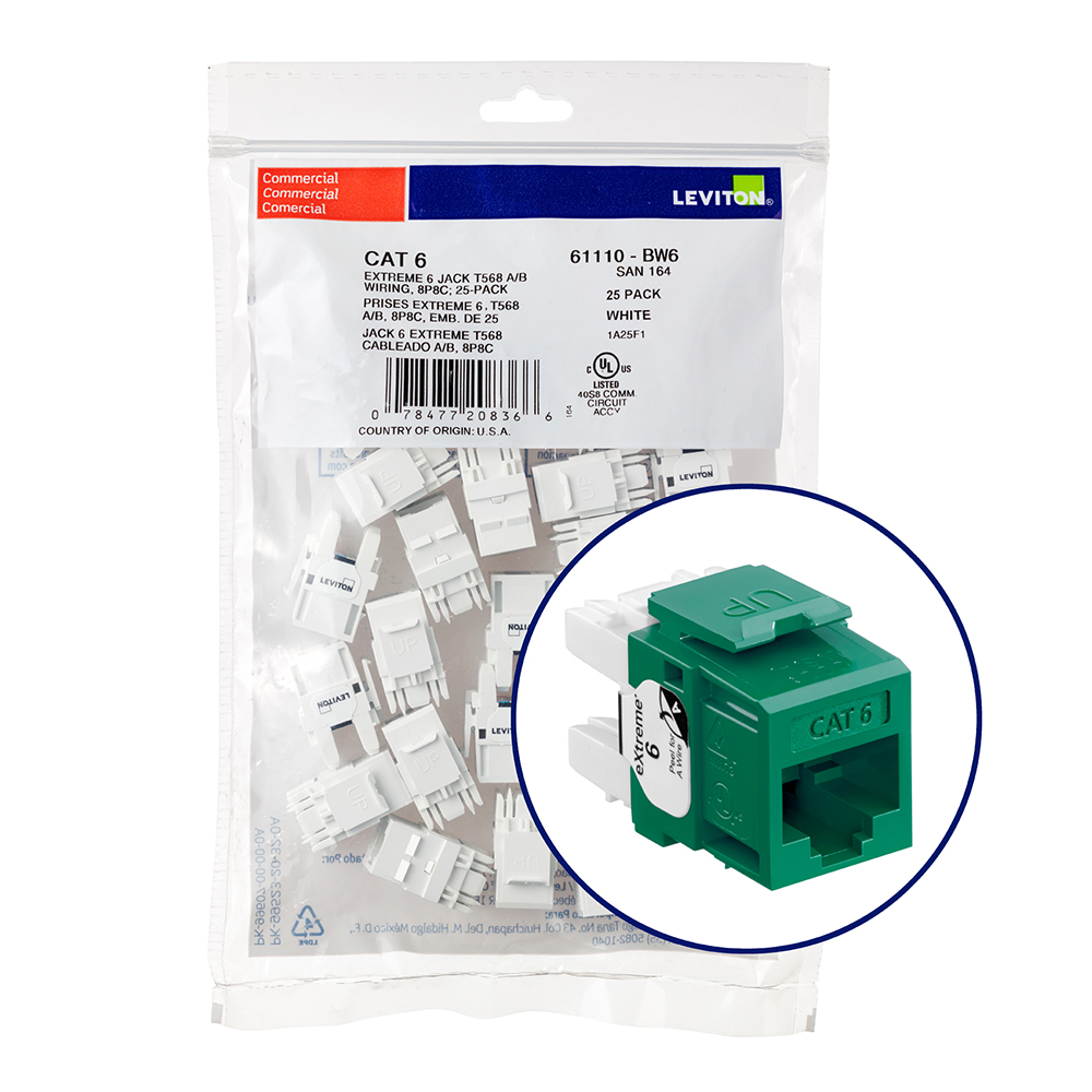 LEV 61110-BV6 JACK EXTREME C6 25PK LEV 61110-BV6 JACK EXTREME C6 25PK