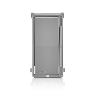 Decora Slide Dimmer Color Change Kit with locator light, for use with DSL06 and DSM10 dimmers - Gray