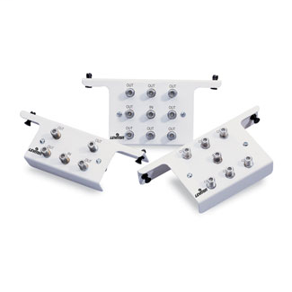 Product image for Leviton 47690-6C 75 Ohm 1 Gigahertz White 1-Input Passive Video Splitter Module