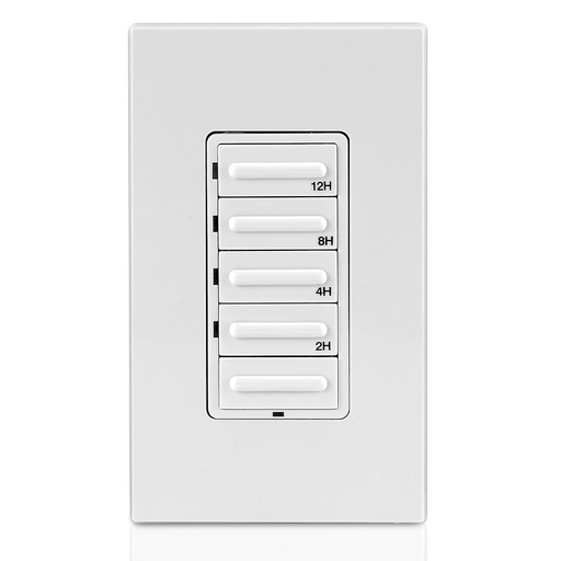 Decora Preset Resistive/Inductive 12-Hour Countdown Timer, White, Ivory, Light Almond