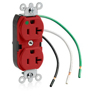 LEV 8300-LR 5-20R RECEP LEADED HOSP LEV 8300-LR 5-20R RECEP LEADED HOSP