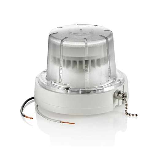 LED Ceiling Pull-Chain Lampholder with GU24 LED Lamp and Guard, 10W-120VAC, 60Hz, Energy Star Qualified - White