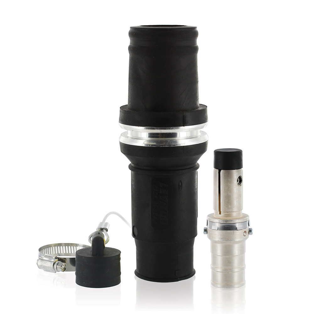 Rhino-Hide 49 Series Single Pole Male Connector (Contact, Insulator, & Dust Cap), Industrial Grade, Crimped, 444 MCM Cable, 1000 Volt, 796 Amp Max - BLACK