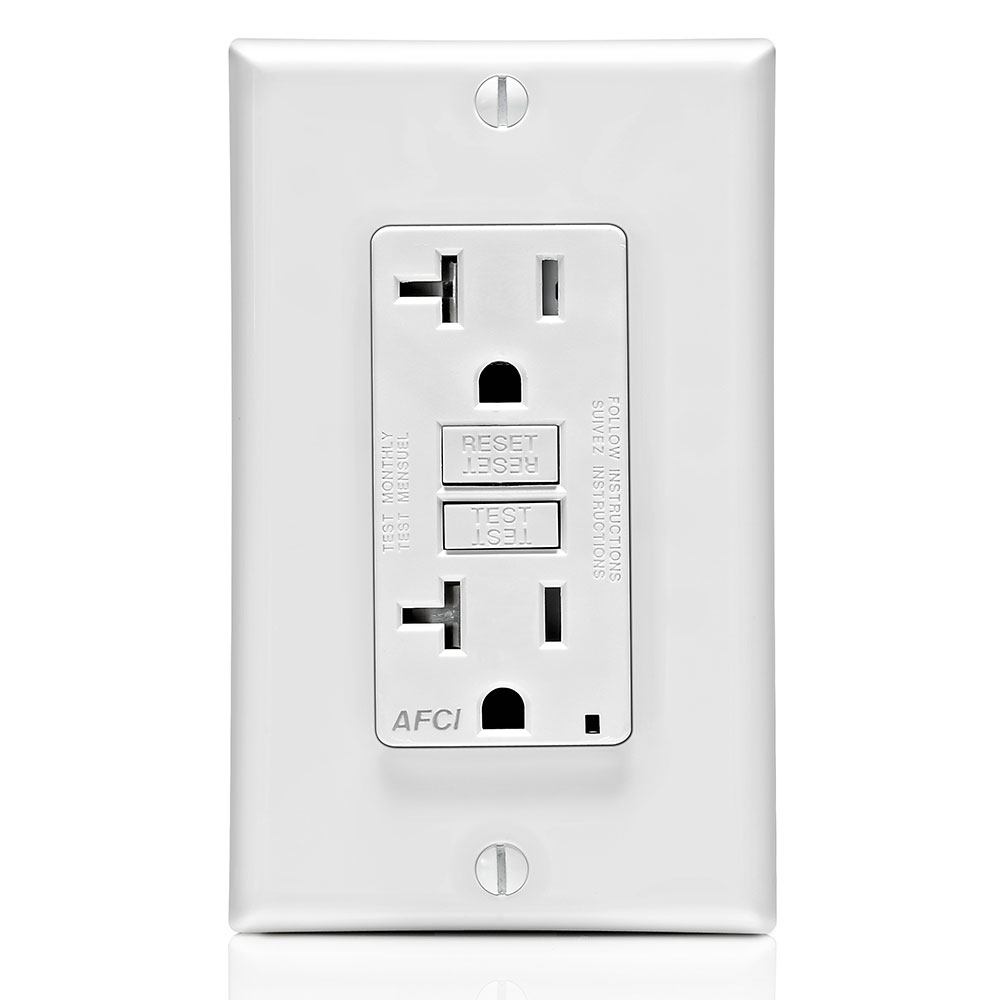 LEV AFTR2-W WH AFCI 20A125V LEV AFTR2-W WH AFCI 20A125V