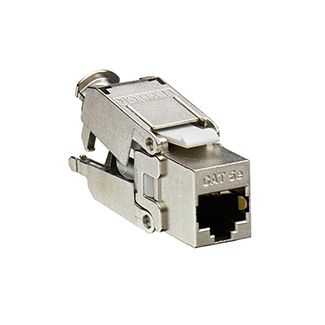 Product image for Leviton 5S180-SH5 Category 5E Die-Cast 8-Position 8-Conductor Shielded Connector