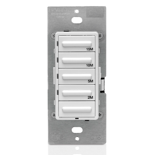 Decora Preset Resistive/Inductive 15 Minute Countdown Timer, White, Ivory, Light Almond