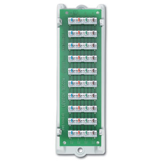 1x9 Bridged Telephone Module (expansion board with ABS bracket), includes 110 punch down tool