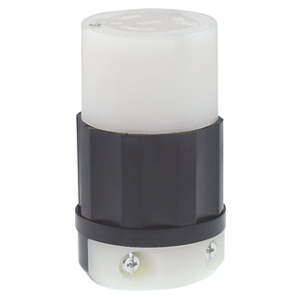 Leviton 2333 20 Amp 277 Volt NEMA L7-20R 2-Pole 3 Wire Industrial Grade Grounding Black/White Locking Connector Leviton 2333 20 Amp 277 Volt NEMA L7-20R 2-Pole 3 Wire Industrial Grade Grounding Black/White Locking Connector