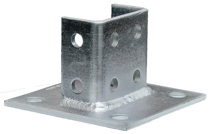 Item # SPB1290, (SPB1290) Double Channel Tall Square Clevis Base