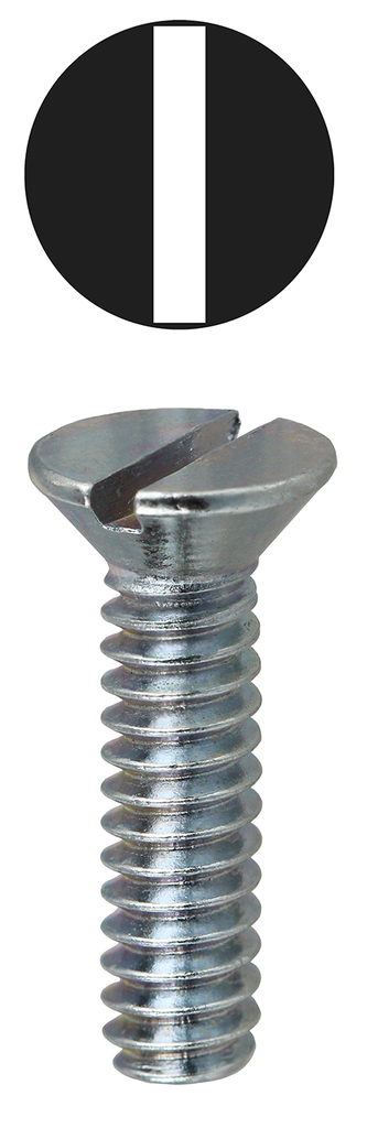 Item # FM83212, (FM83212) Flat Head Machine Screw