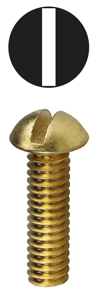 Item # RMB14114, (RMB14114) Round Head Brass Machine Screw