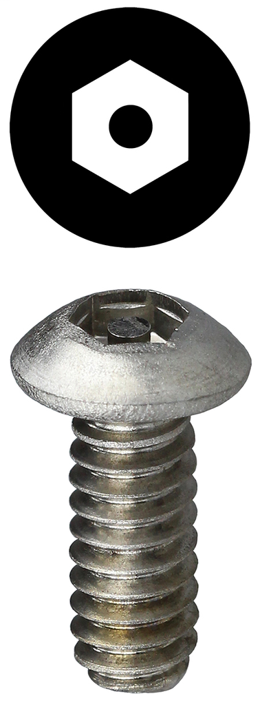 Item # T1434HB, (T1434HB) Hexagonal Pin Tamper Resistant Machine Screw