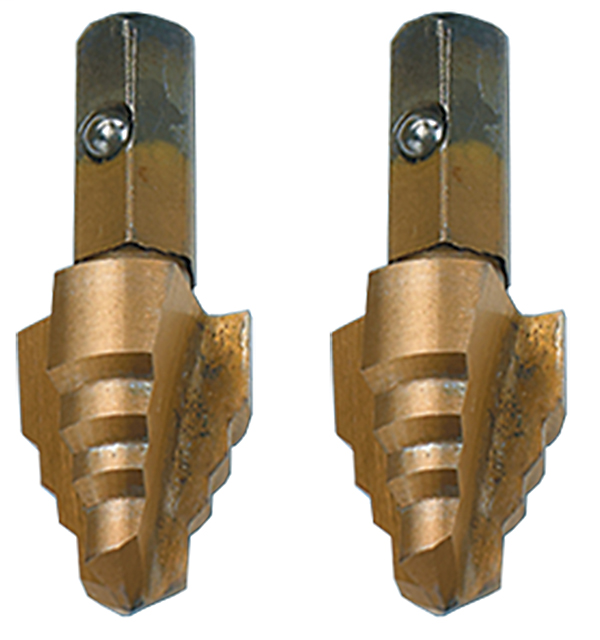 Product image for LH Dottie RTTP6000 1/4 Inch Cobalt Titanium M2 High Speed Steel Step Drill Bit