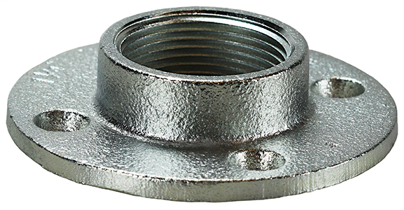 Product image for LH Dottie FF200 2 Inch Zinc Plated Malleable Iron Floor Flange