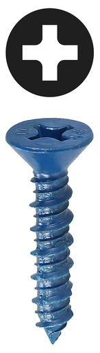 Item # 14P134, (14P134) Flat Head Phillips Anchoring Concrete Screw