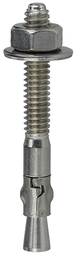 LH Dottie WS12234 1/2 x 2-3/4 Inch Stainless Steel Full Thread Wedge Anchor