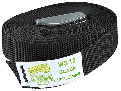 Product image for LH Dottie WS12 12 Foot Black Nylon Web Strap