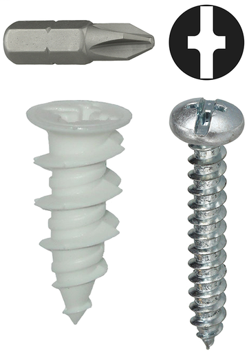 Item # WDK8NT, (WDK8NT) Nylon Wallboard Anchor Kit