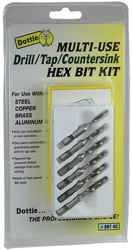 Product image for DOTTIE DRT6C 6 - Pcs. Drill / Tap H