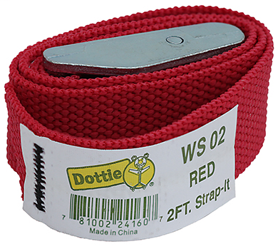Product image for LH Dottie WS02 2 Foot Red Nylon Web Strap