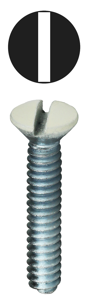 Item # 416WHT, (416WHT) Wall Plate Machine Screw