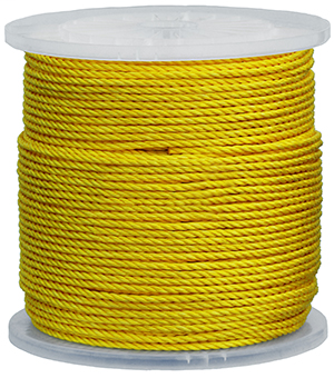 Item # 3625, (3625) Polypropylene Yellow Pull Fiber Rope