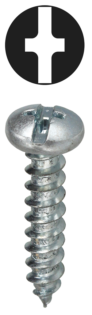 Item # 2WS812, (2WS812) Combo (Slotted/Phillips) Pan Head Sheet Metal Screw