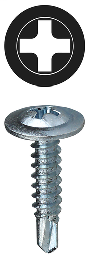 Item # TEKW812, (TEKW812) Phillips Wafer Head Self Drilling Screw