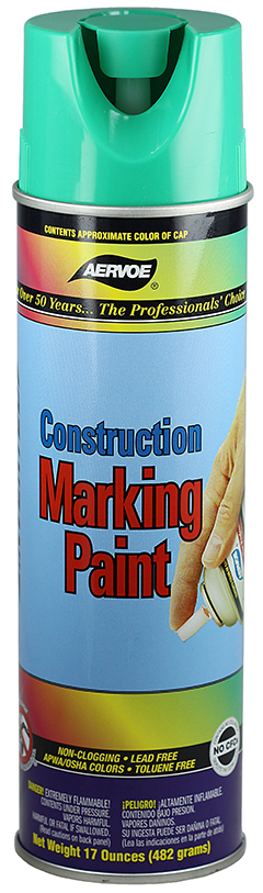 Product image for AERVOE 259 Construction Marking Paint - Green RUSTOLEUM 314062