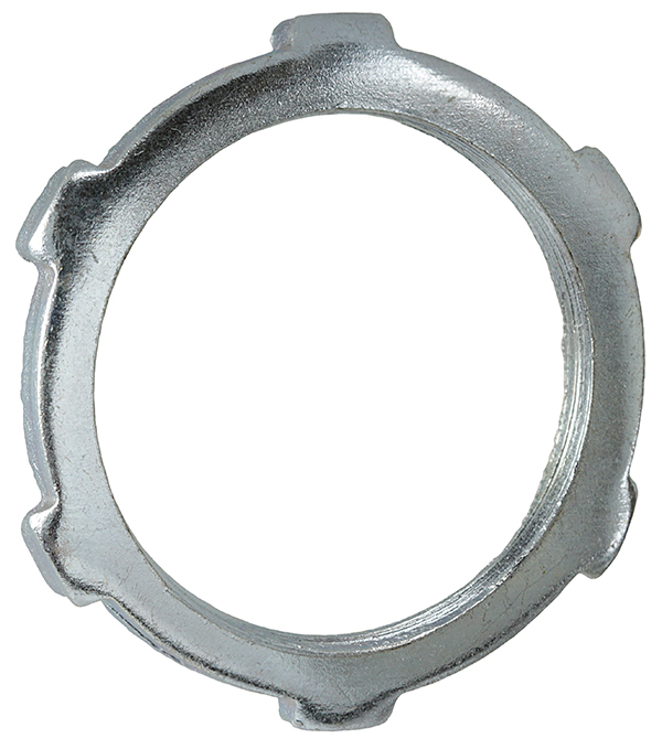 Product image for Dottie LN75 3/4" Rigid/IMC/EMT Conduit Locknut - Steel/Zinc Plated