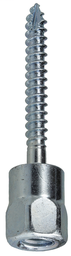 Dottie SSW38B 3/8" x 2" Wood Bottom-Mount Rod Hanger