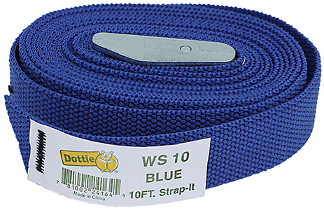 Product image for LH Dottie WS10 10 Foot Blue Nylon Web Strap