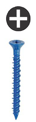 Item # 36P114, (36P114) Flat Head Phillips Anchoring Concrete Screw
