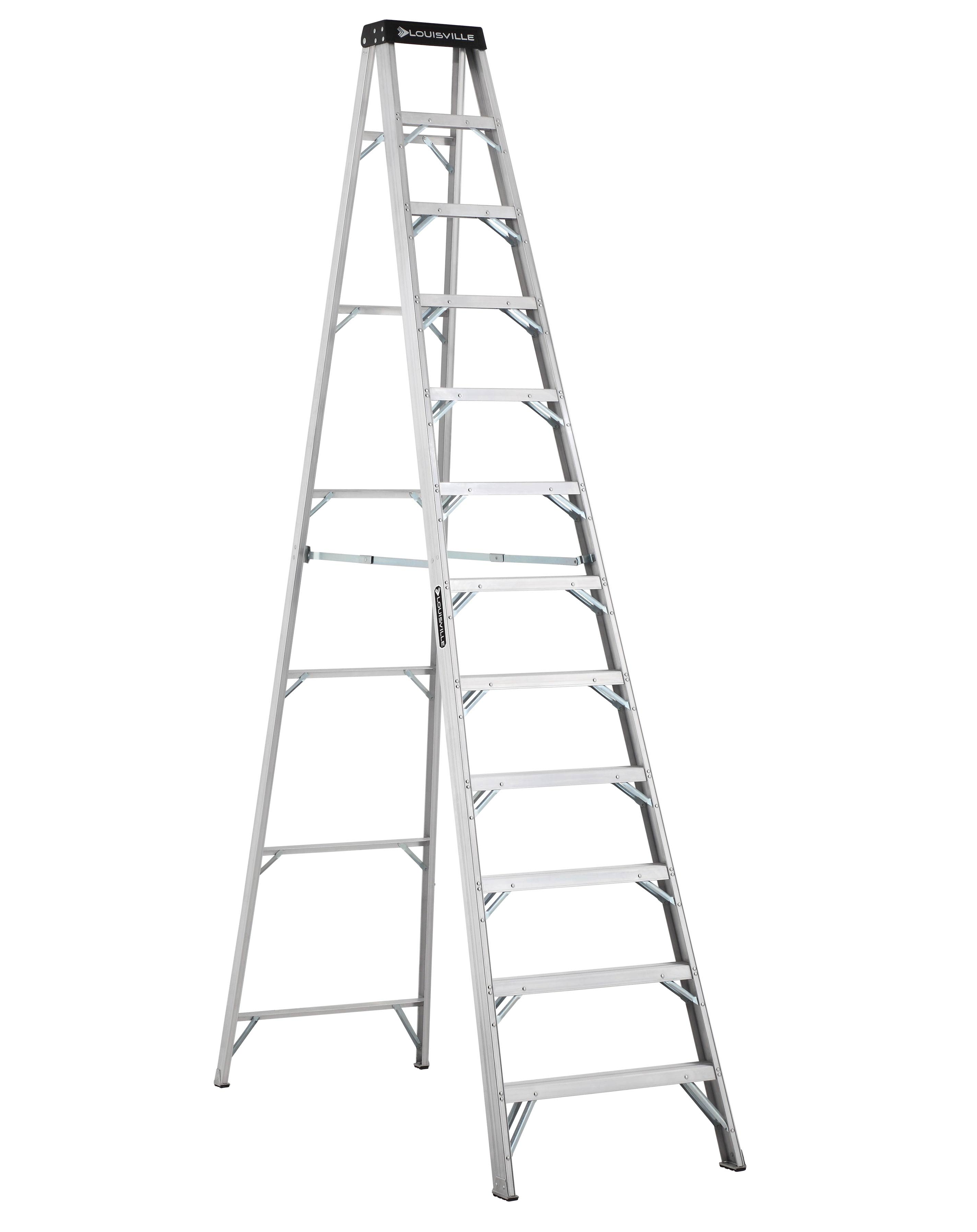 Product image for L-VIL AS1112HD 12FT AL STEPLADDER TYPE IAA 375LB ALUMINUM STEPLADDER 375lbs