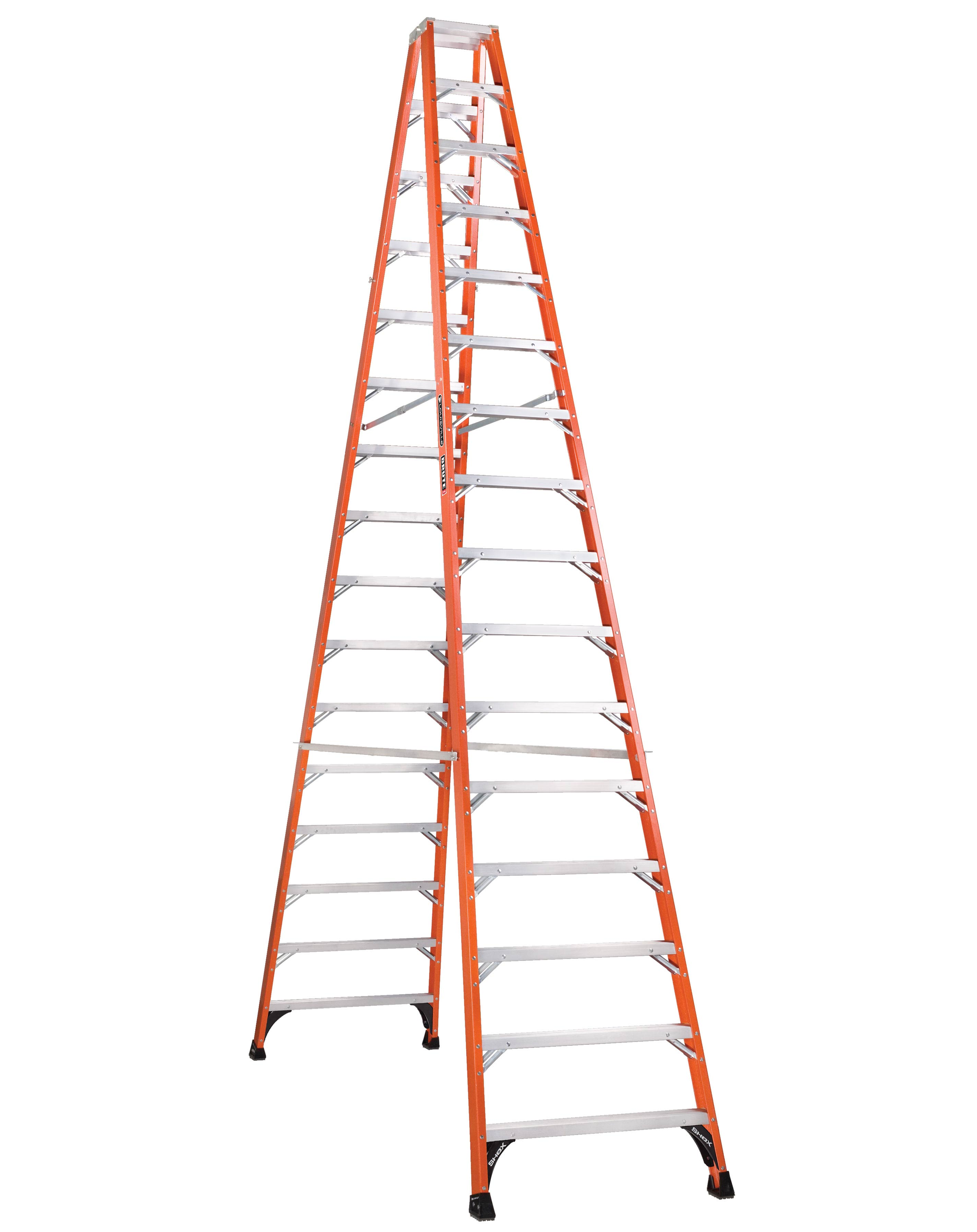 16 ft Fiberglass Twin Front Step Ladders